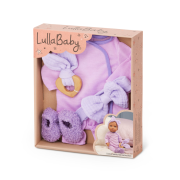 Dupačky pro panenku fialové s doplňky  LullaBaby