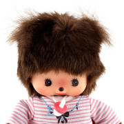 Plyš Monchhichi - Holčička Bebichhichi v pruhovaném tričku