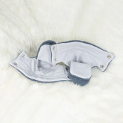 Capáčky Teddy fleece double Denim blue modrá Esito