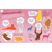 Poznávací samolepková knížka Divoká zvířata
