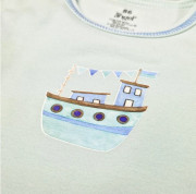 Tričko tenké KR obrázek Outlast® sv.mentolová-loď