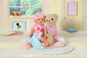 Medvídek Baby born růžové oblečení