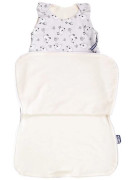 Merino spací pytel bio se zipem na boku ovečky šedé