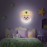 Dekorativní LED neon Tlapková patrola - Rubble