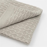 Bambusová pletená deka New Baby se vzorem 100 x 80 cm