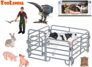 Zoolandia kráva se zvířátky z farmy s doplňky