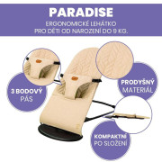 Dětské lehátko, beige Asalvo Paradise
