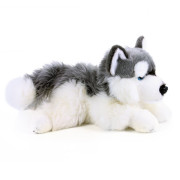 Plyšový pes husky ležící 30 cm Eco-Friendly Rappa
