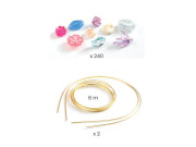 Sada na výrobu čelenek - růžová Djeco