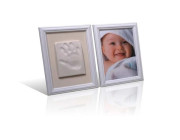 Baby Otisk Dvojrámeček - Pamětní otisk bílý rámeček