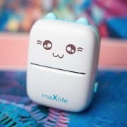 Dětská termotiskárna Maxlife MXTP-100 modrá