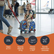 Dětský kufřík na kolečkách Pack & Ride Zopa