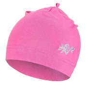 Čepice tenká obrázek Outlast® - tm.růžová/kytka