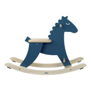 Vilac Dřevěný houpací kůň modrý