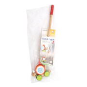 Jezdík šnek na tyči dřevěný 55 cm