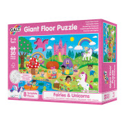 Velké podlahové puzzle - Víly a jednorožci