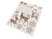 Vánoční samolepky plastické 3D na okna a dveře