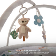 Deka hrací s hrazdičkou Cozyplay Light Grey Kinderkraft