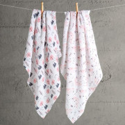 Funnababy Mušelínové plenky 2 ks 90 x 90 cm