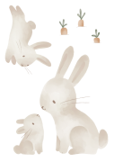 Samolepky na zeď Baby Bunny Little Dutch
