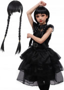 Dětský kostým Wednesday s parukou