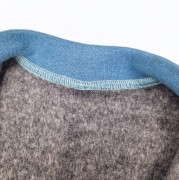 Mikina hřejivá rozepínací béžová s muchomůrkami