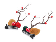 Párty sponky do vlasů vánoční parohy se šípky