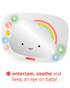 Zrcadlo zpětné do auta se světly a zvuky Silver Lining Cloud Skip Hop