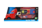 Auto kamion přepravník + auto 2 ks 28 cm na volný běh