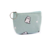 Malá peněženka/klíčenka kočka, textilní 11x8 cm