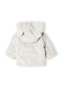 Kabátek kojenecký chlupatý s podšívkou, Minoti, béžová