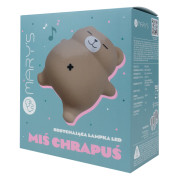 LED silikonová noční lampička - chrápající medvídek Mary's 