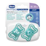 Šidítko Physio Light silikonové modré 16 - 36 m, 2 ks Chicco