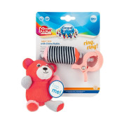 Plyšová hračka s klipem Medvídci červená Canpol babies