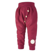 Tepláky harémky knoflíky Bordó