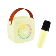 Bluetooth mini karaoke set s mikrofonem a reproduktorem Yellow