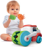 Stavební stroj, senzorický válec s měkkými kostkami Clemmy baby