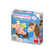 První hraní Domácí zvířátka maxi puzzle 15 dílků Dino