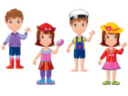 Psaní s magnety - Oblékání Pexi