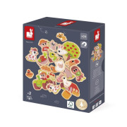 Dřevěné magnetky pro děti Farma 24 ks Janod