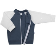 Kojenecká tepláková mikina New Baby The Best grafitová