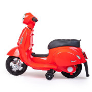 Dětská elektrická motorka Vespa červená Baby Mix