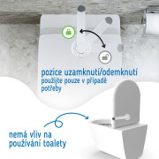 Bezpečnostní zámek toaletního sedátka Sipo