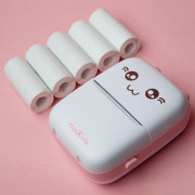 Dětská termotiskárna Maxlife MXTP-100 růžová