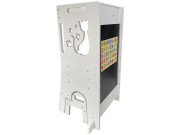 Rostoucí učící věž Kočka se skluzavkou a tabulí 2Kids Toys 