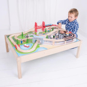 Vláčkodráha City se stolem Bigjigs Rail