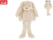 Zajíček plyšový, bílý, dlouhé nohy 37 cm Mini Club 