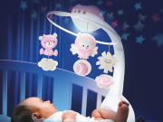 Hudební kolotoč s projekcí 3v1 Infantino Dusty Pink