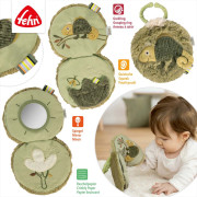 Plyšová knížka chameleon, Crazy Baby Fehn