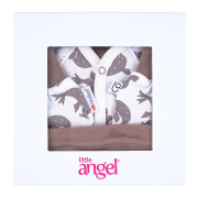 Novorozenecká sada BIO smyk Outlast® Hnědý tuleň/oříšková Little Angel